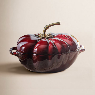 Enameled Cast Iron Tomato Cocotte