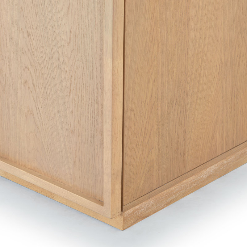Bronwyn 4 Door Wood Media Stand, Natural