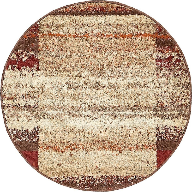 Cotati Abstract Indoor Rug, Round 3'3"