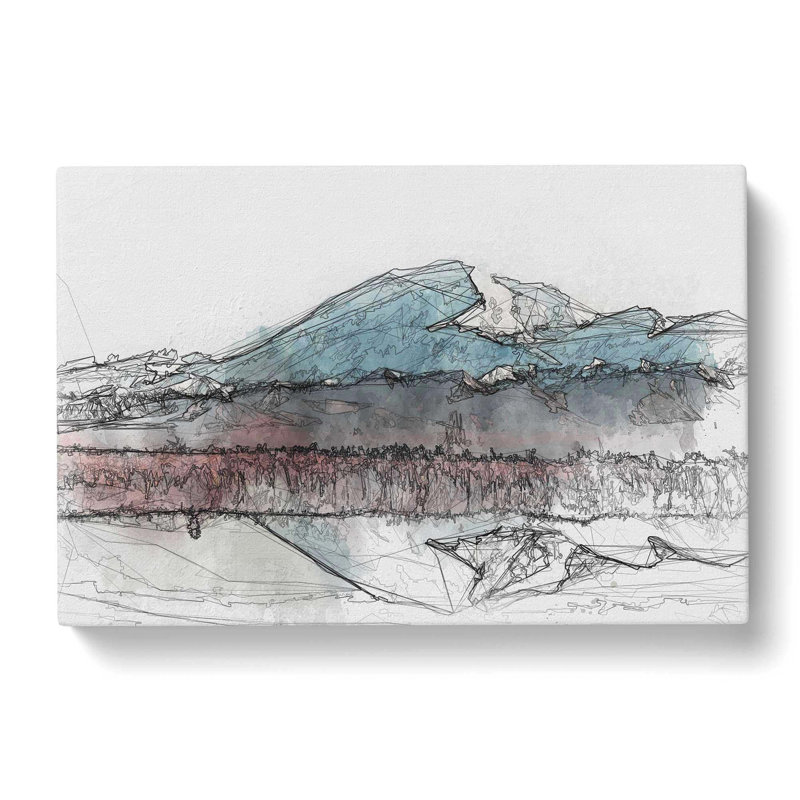 Denali Mount Mckinley in Abstract - Wrapped Canvas Graphic Art Print, 40cm H x 60cm W x 3cm D
