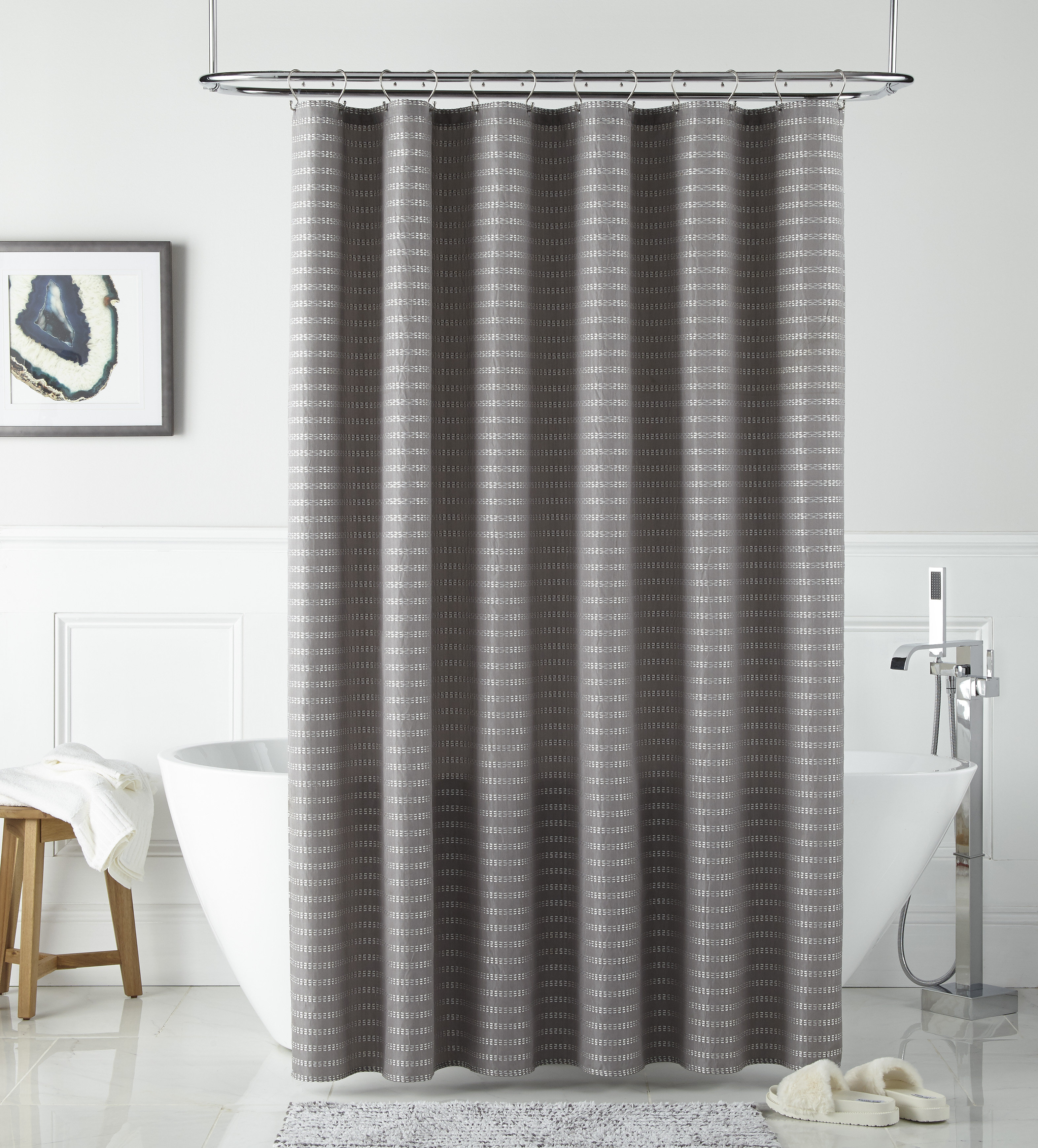 Red Barrel Studio® Striped Single Shower Curtain & Reviews | Wayfair