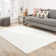 Tapis blanc fait à la main Oath