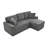 Glory Furniture Connie G00400-SCH Sofa Bed Chaise Gray