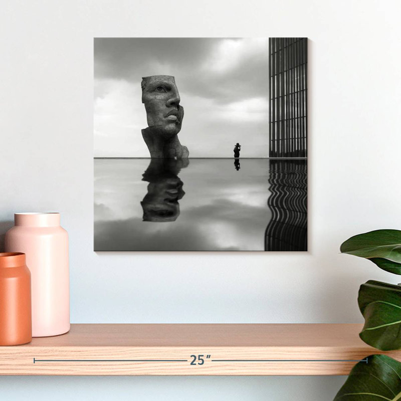 Arney Face Reflection, 16" H x 16" W