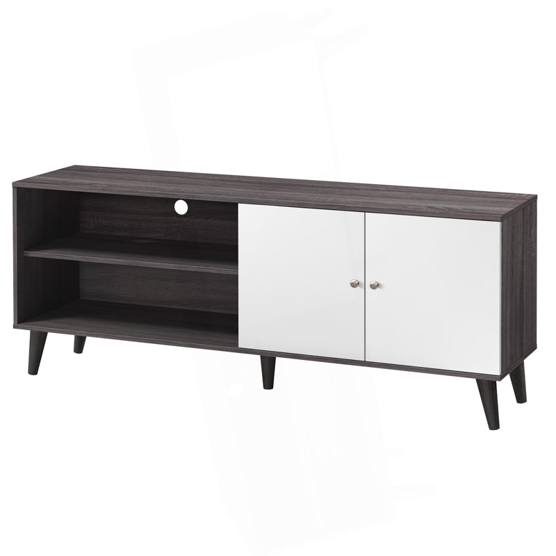 Amidon TV Stand For Tvs Up To 47.3", With 2 Storage Shelves& 1 Cabinet, Modern Entertainment Centre For TV In Living Room