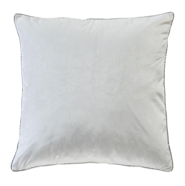 Housse de coussin Noah, Blanc / argent