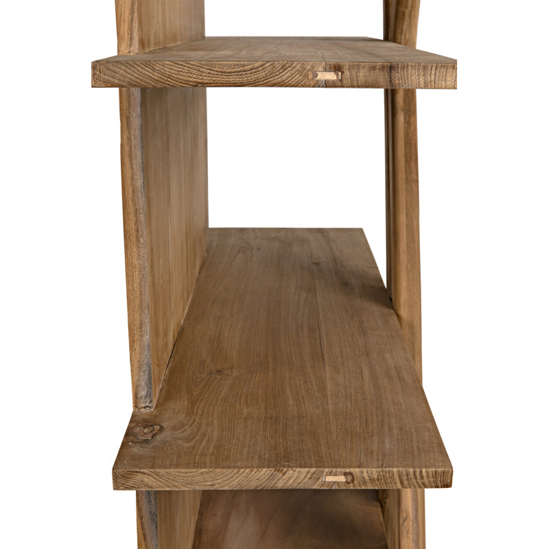 Vetra Solid Wood Bookcase, Clear Coat Semi-Gloss