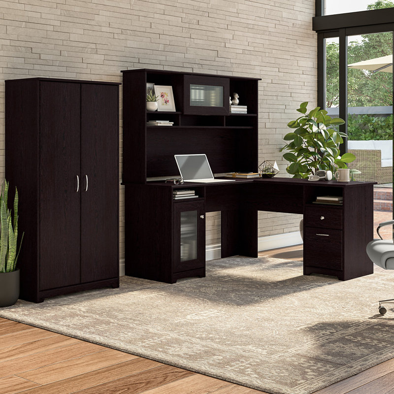 Armoire de rangement à 4 tablettes Huckins, Espresso