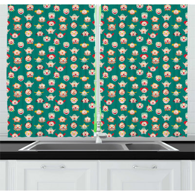 Ruffled Kitchen Curtain