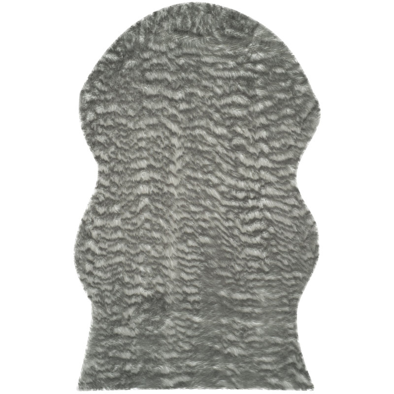 Tapis gris foncé Brennan, Rectangle 4 pi x 6 pi