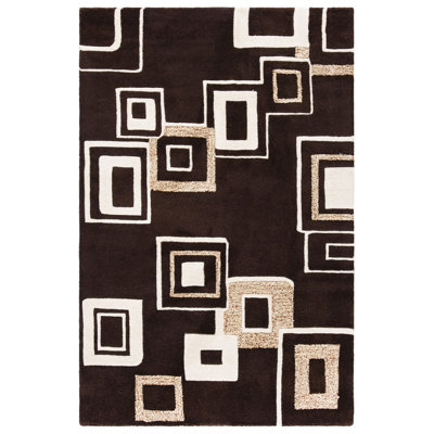 Tapis en laine et viscose touffeté à la main Jorie