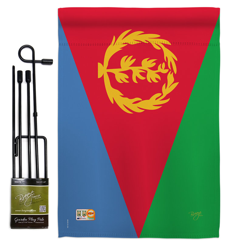 Double Sided 18.5'' H x 13'' W Polyester Flag Set
