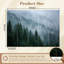 Papier peint adhésif pelez et collez, forêt de pins brumeux, paysage brumeux, atmosphère dense, art mural