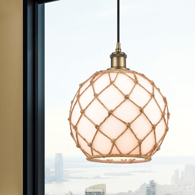 Luminaire suspendu sphère 1 lumière Tobey