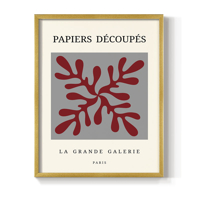 Impression sur CD Matisse - Bois massif, H 10 po x l 8 po, Or