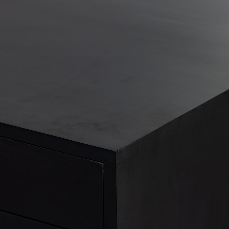 Isador Executive Desk, Black Wash Poplar