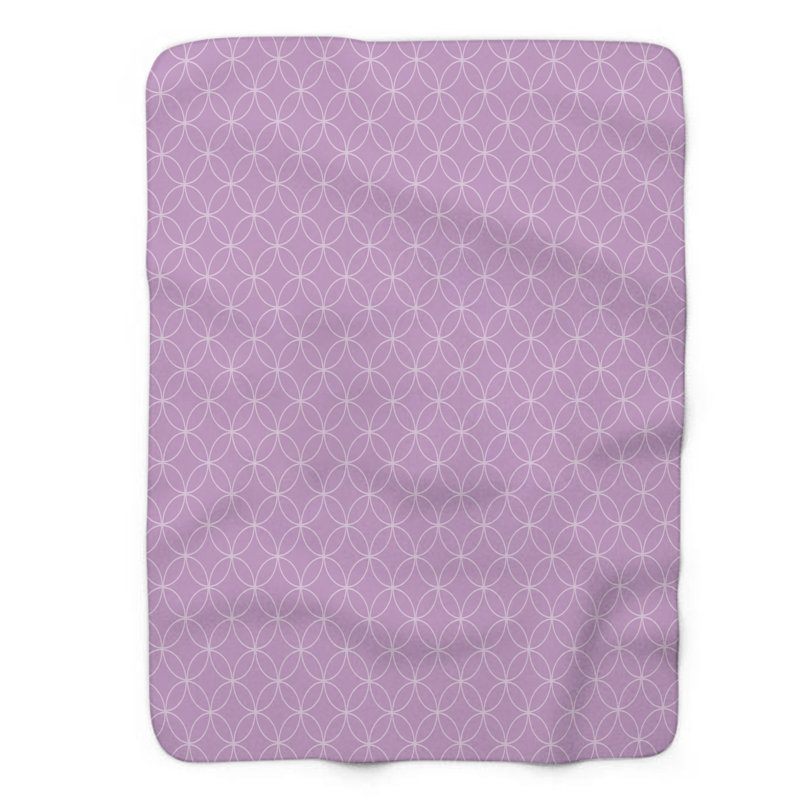 Motif vert - couverture en sherpa de qualité supérieure 1 pièce, Grand lit
