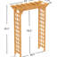 Pergola en bois - treillis arqué pour les plantes de jardin