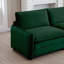 Canapé 2 places avec repose-pieds Corduroy-1573414075