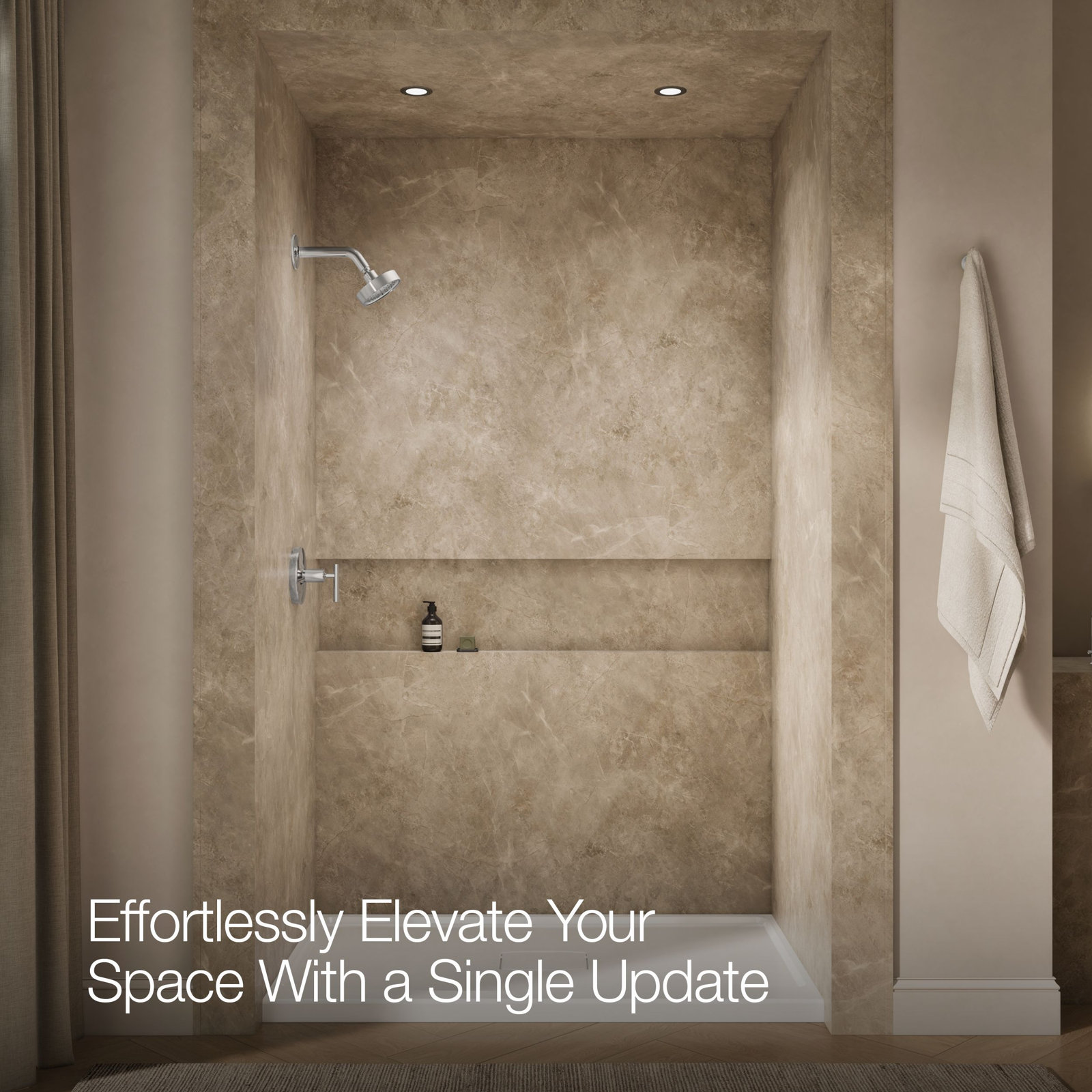 Purist Shower Trim, Polished Chrome, Lever Handle