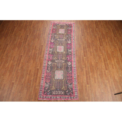 Tapis de couloir géométrique traditionnel 4x11