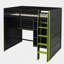Lit mezzanine double avec bureau intégré-148962798