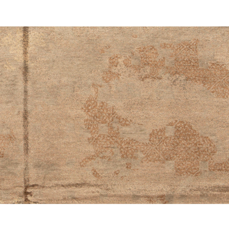 Hand Knotted Area Rug in Dark Grey