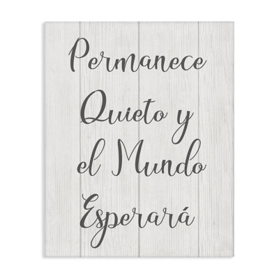 Permanece en Quietud Canvas Wall Art by Lil' Rue