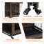 Mobilier pour cage de chien avec coussin et portes doubles-1922695727-1922695726