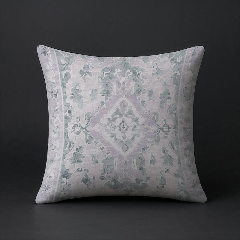 Coussin décoratif intérieur et extérieur Modern, Gris abstrait 227, Carré 18 po