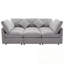 Canapé-lit en U avec repose-pieds mobile et deux ports USB-1501869852