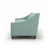 Berlin Sofa with Flared Arms, Light Blue Polyester Upholstery, Engineered Wood Frame, Made in USA