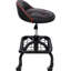 Siège de magasin à roulettes rembourré avec roulettes, tabouret de mécanicien à hauteur ajustable pour garage, atelier et maison