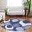 Premium Machine Washable Lisse Navy Rug-1874859087