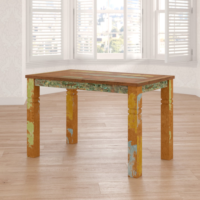 Jimena Solid Wood Dining Table, 74cm H x 80cm L x 80cm W