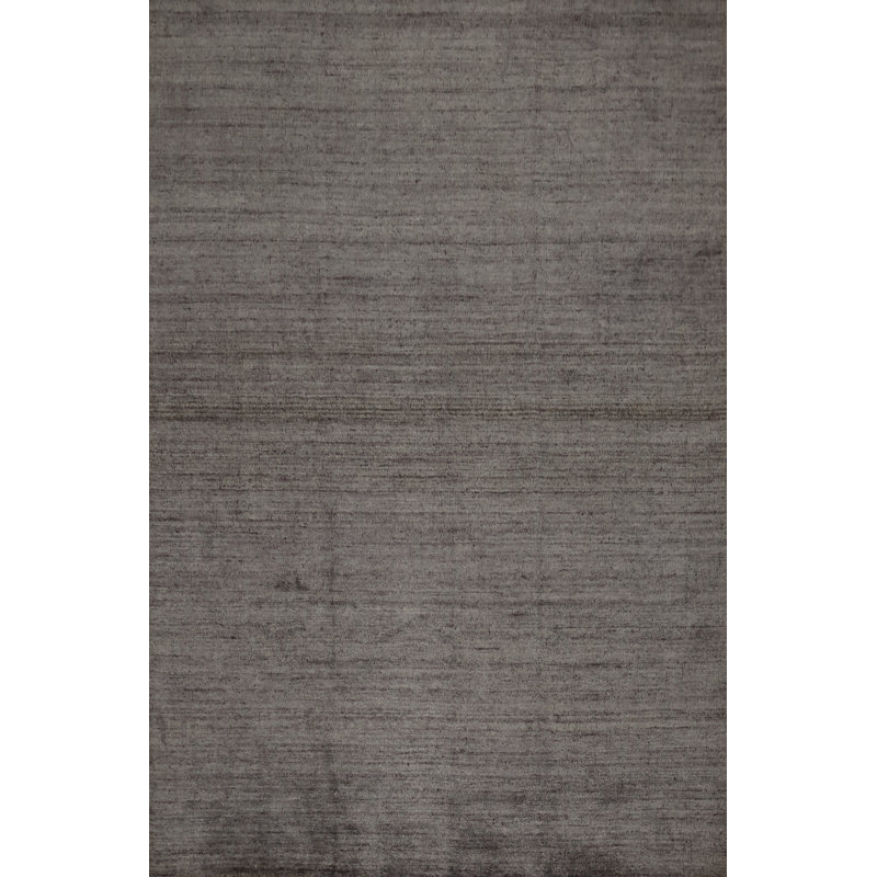 Tapis gris de style Gabbeh 8 x 11 pour un design intemporel élégant
