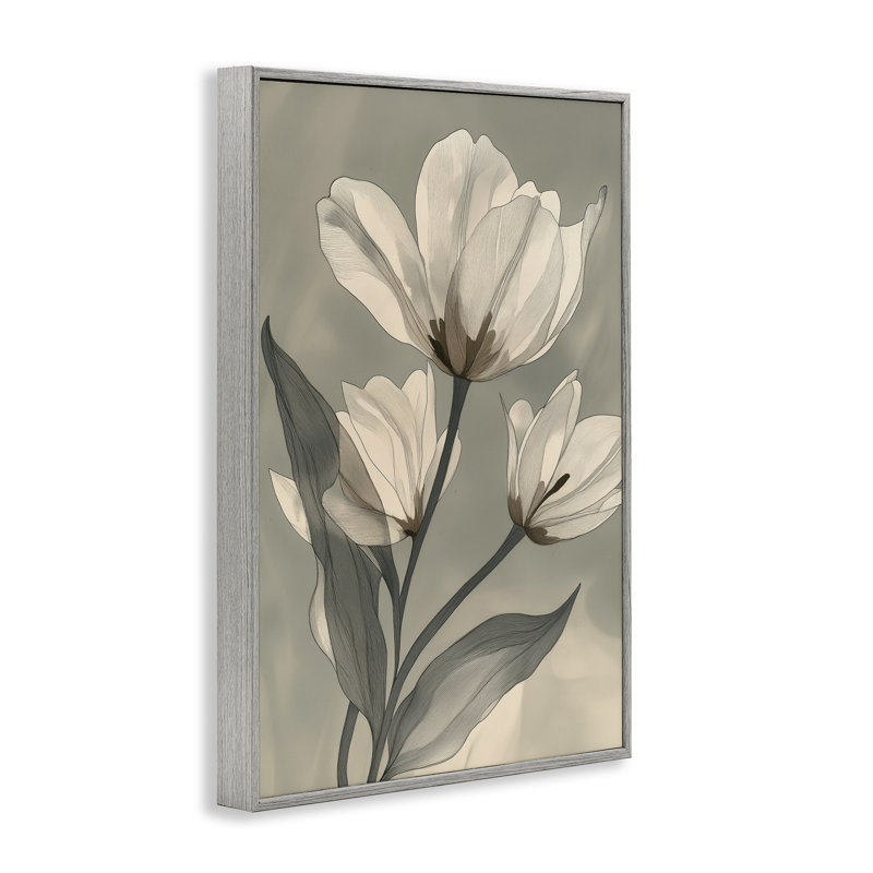 Épinglette «Times Three Budding Magnolias», conception par Annabelle Hall, Estampe numérique Farmhouse, H 18 po x l 12 po