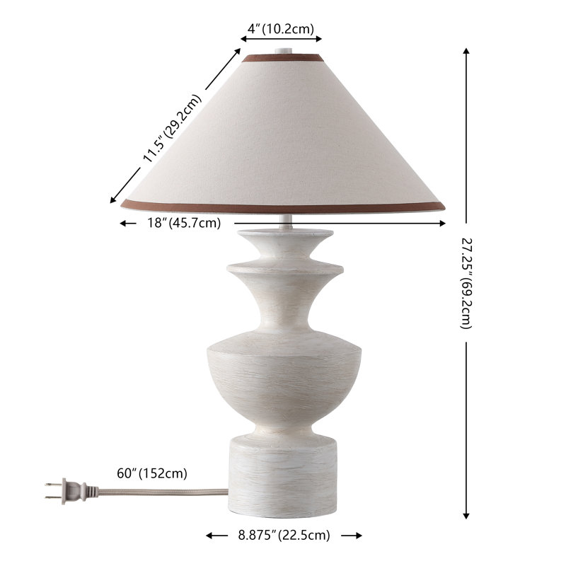 Esme 27 Inch Resin Table Lamp
