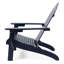 Chaise pliante en bois bleu, l 29,67 po x P 36,36 po, H 37,11 po