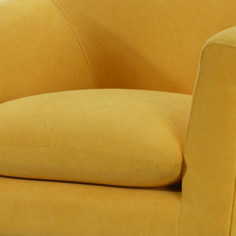 Fauteuil Marsie Global Glam, Tissu jaune