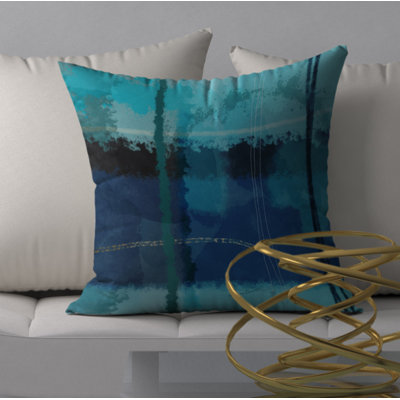 Abstract Reversible Throw Pillow