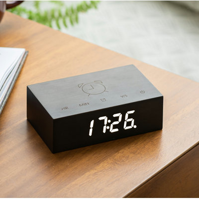 Digital Manufactured Wood Electric Alarm Tabletop Clock