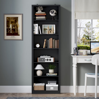 6-Tier Floor Standing Bookcase With Adjustable Shelves