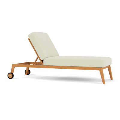 Alpine Outdoor Teak Chaise Lounge
