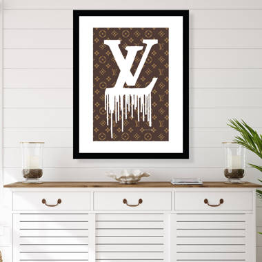 Grunged and Dripping LV II by Pomaikai Barron - Graphic Art Print East Urban Home Size: 40 H x 26 W x 1.5 D, Format: Wrapped Canvas