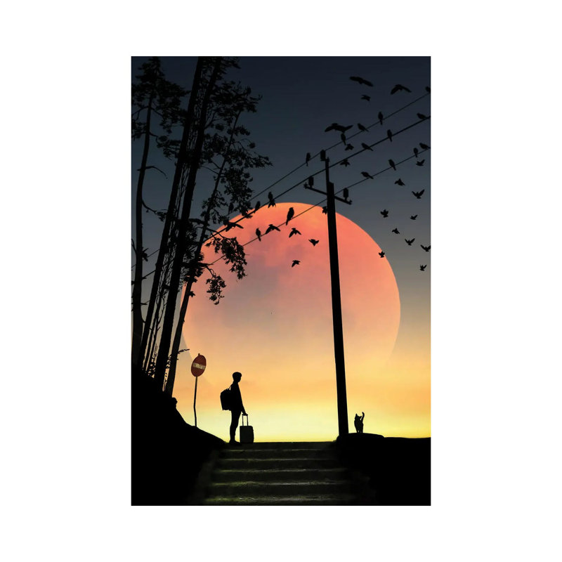 Trip 1 Piece Wrapped Canvas Wall Art, 30.48cm H x 20.32cm W x 1.91cm D