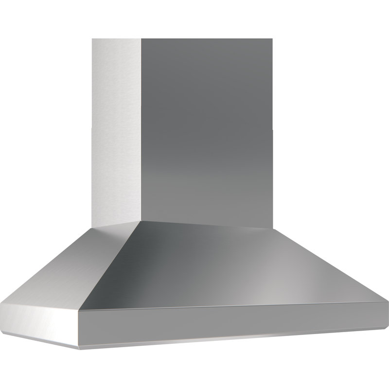 48" Titan 750 CFM Ducted Wall Mount Range Hood in Silver with Nightlight
