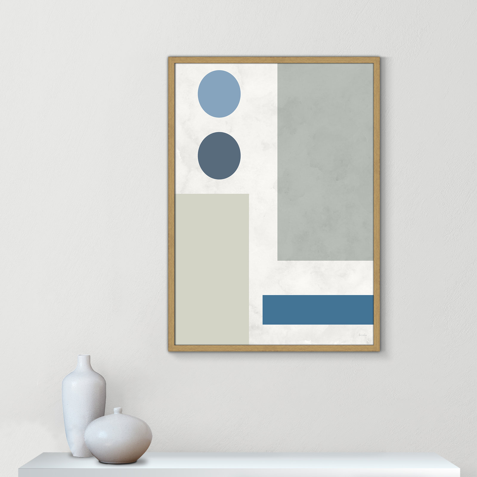 Stars Align I Print, 25.5" W x 35.5" H, Brown Framed