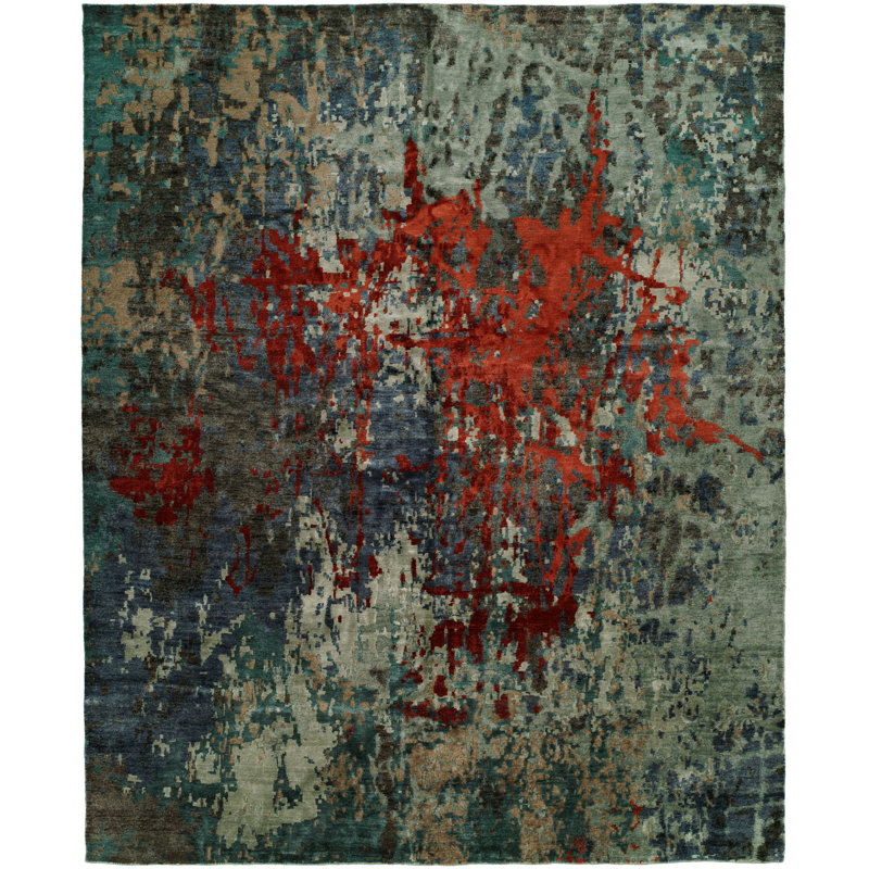 Hand Knotted Area Rug, Runner 2'6" x 10'