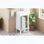 Meuble de salle de bain de style français avec lavabo en céramique, tablette réglable et charnières à fermeture douce, blanc-2024271254-2024271255